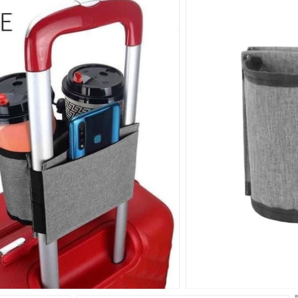 Traveling soon? These are great slide on cup and phone holders! Black or gray